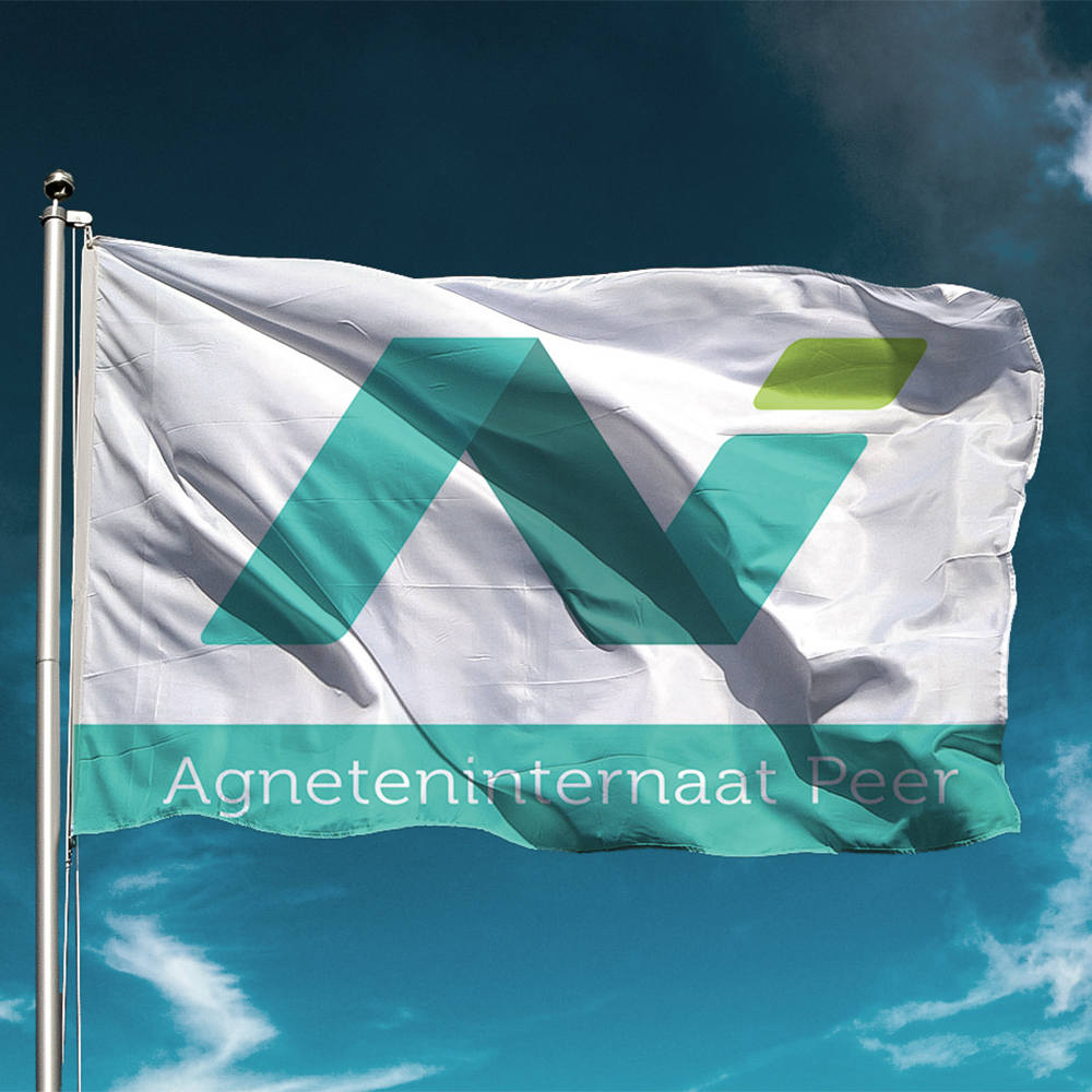Vlag – Agneten Internaat – vierkant